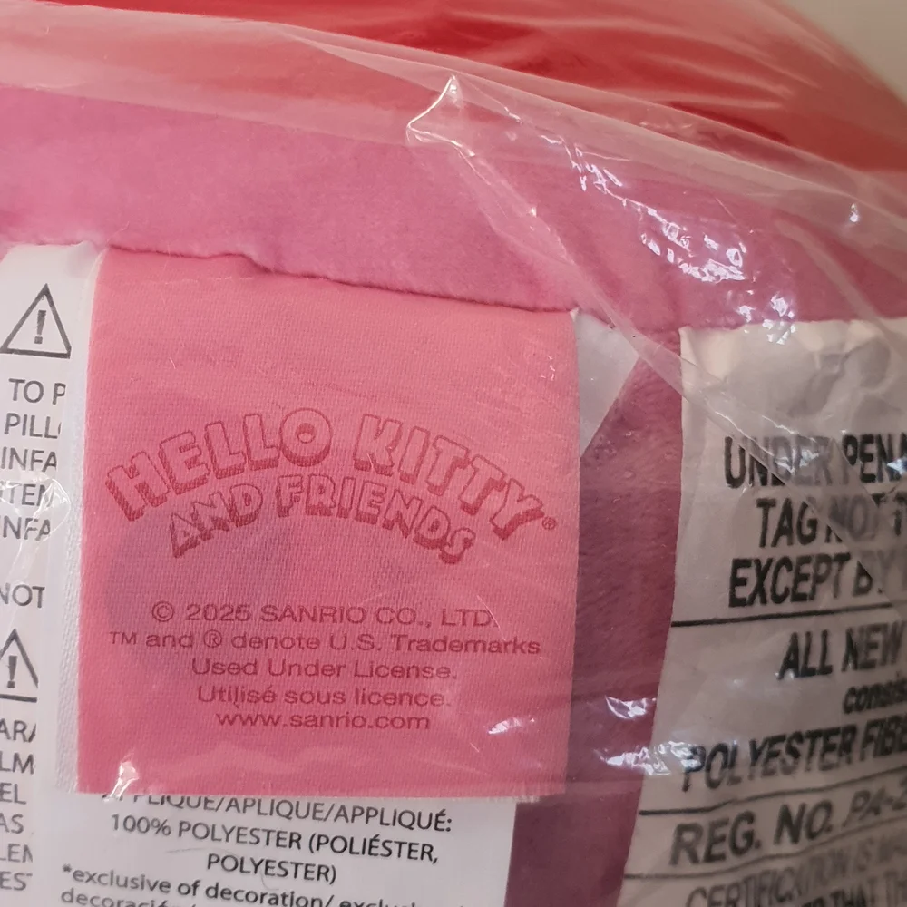 Hello Kitty Set Of 2 Love And Xoxo Pillows - NWT + FREE GIFT